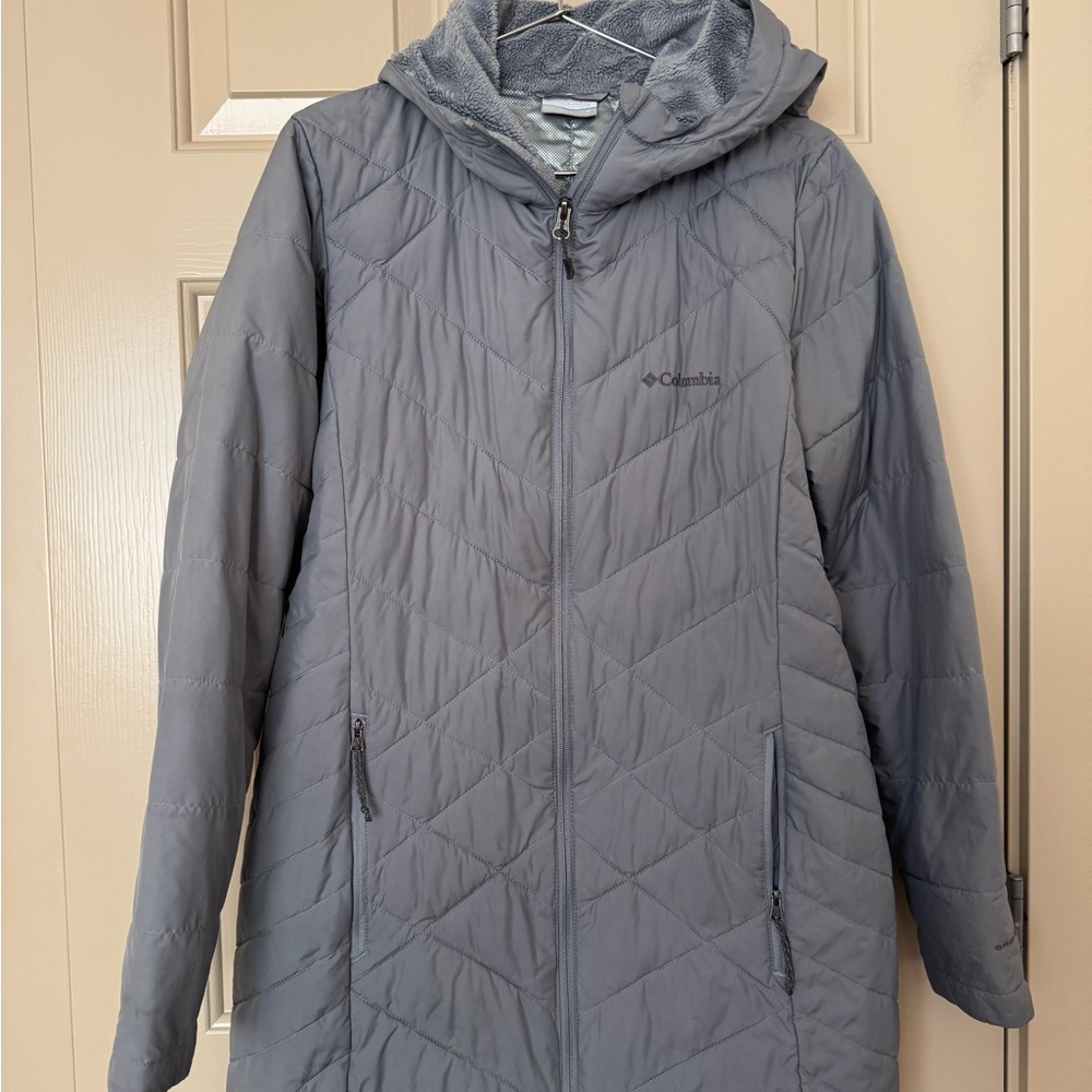 Columbia Women's Quilted Gray Puffer Coat